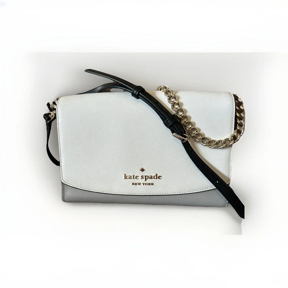 kate spade new york 2WAY Bag - Grey/white Ladies
